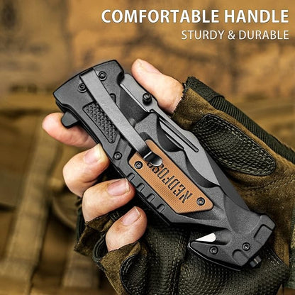 Tactical Folding Pocket 9" Knife Multipupose