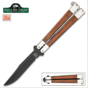 Bear & Son Cocobolo Butterfly Knife