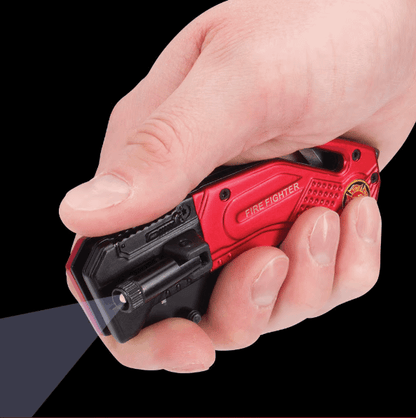 BLACK LEGION FIREFIGHTER EVERYDAY CARRY ASSISTED OPENING POCKET KNIFE WITH BUILT-IN FLASHLIGHT