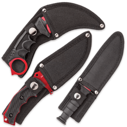 Black Legion Red Fury Triple Knife Set