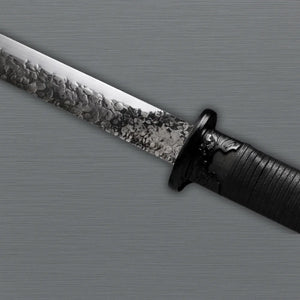 Black Dragon-themed ninja katana with scabbard