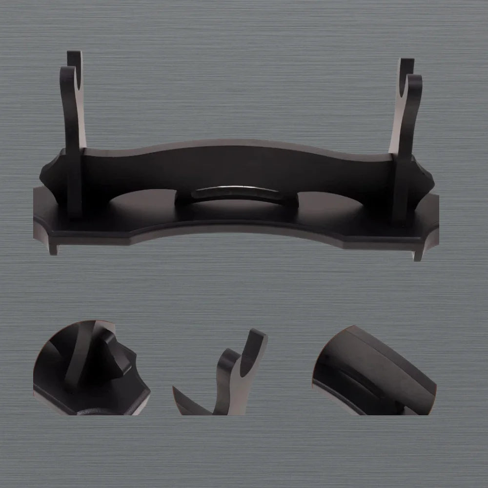 Black sword stand for Japanese samurai katana