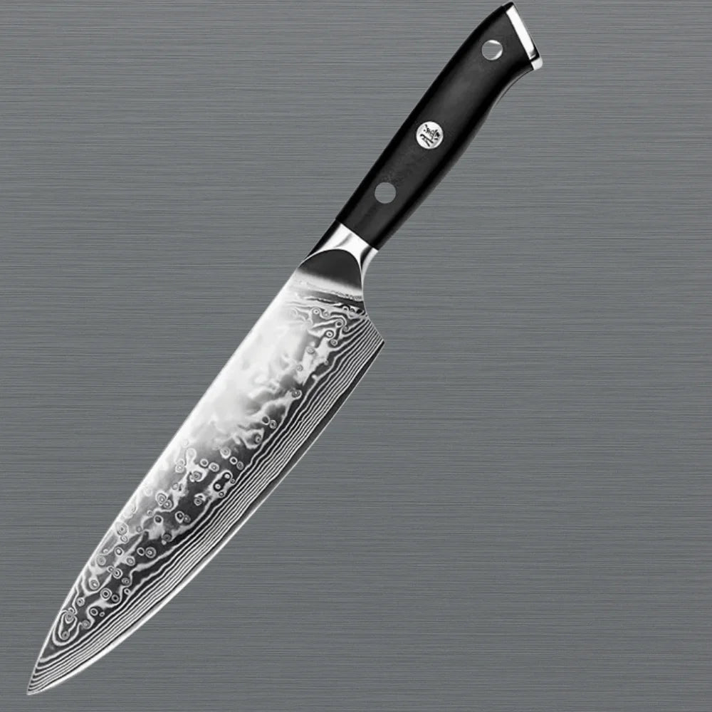 Damascus Kitchen Knife Full Tang Professional Blade