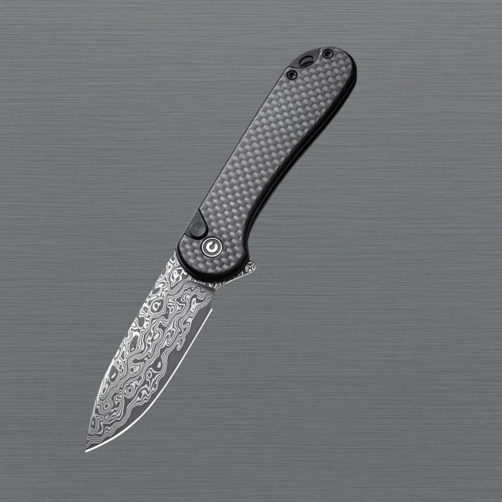 Elementum II Pocket Folding Knife Damascus Blade