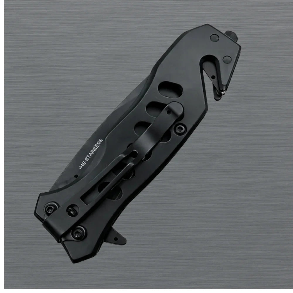 Folding Pocket Knife Tactical Blade with Clip & Breaker
