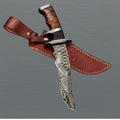 Forged Damascus Hunting Knife Birthday Gift for Men