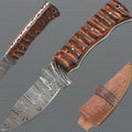 Handmade Damascus Hunting Knife Fixed Blade