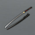 Handmade Japanese samurai katana sword full view