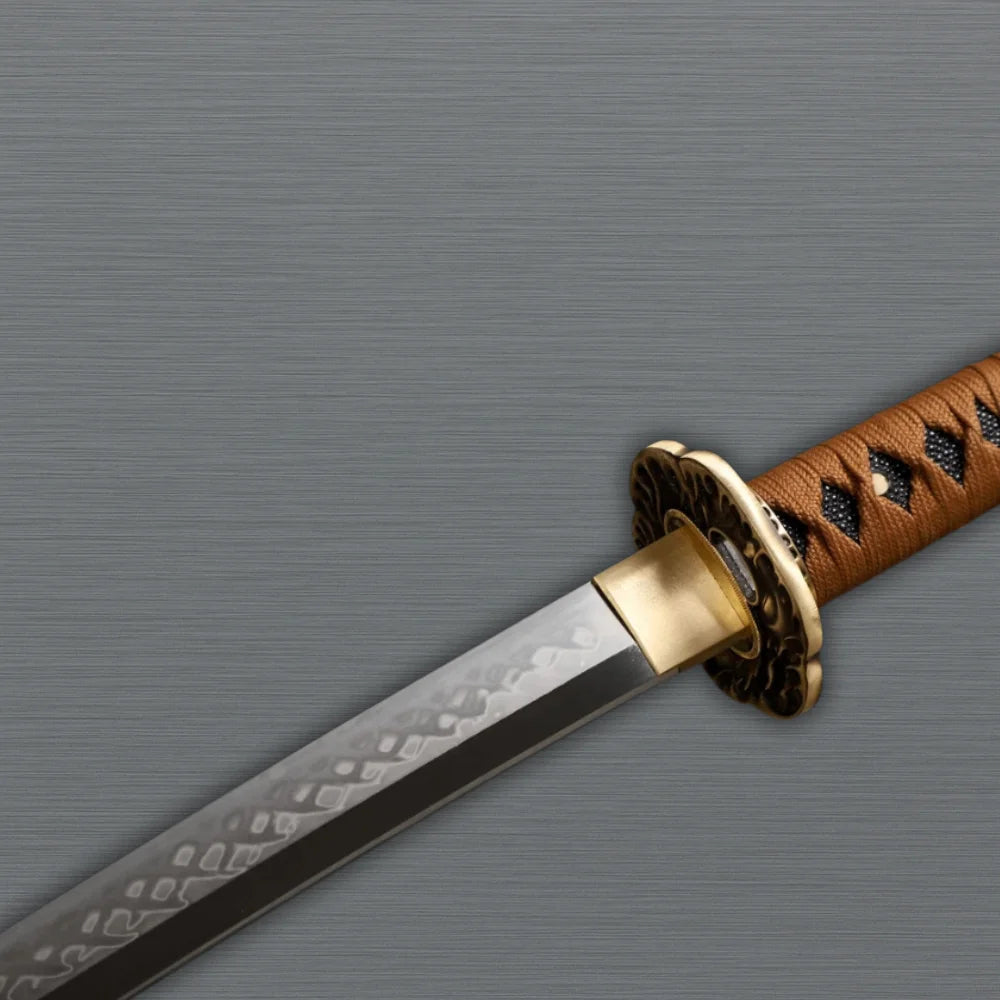 Handmade Katana Sword with clay-tempered blade