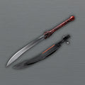 Blood Red Dragon Chinese Broadsword 1095 steel full view