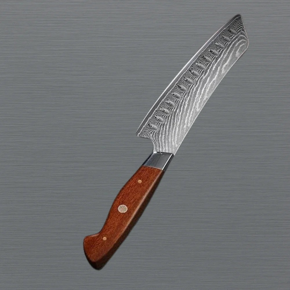 Japanese 67-Layer Damascus Santoku Kitchen Knife