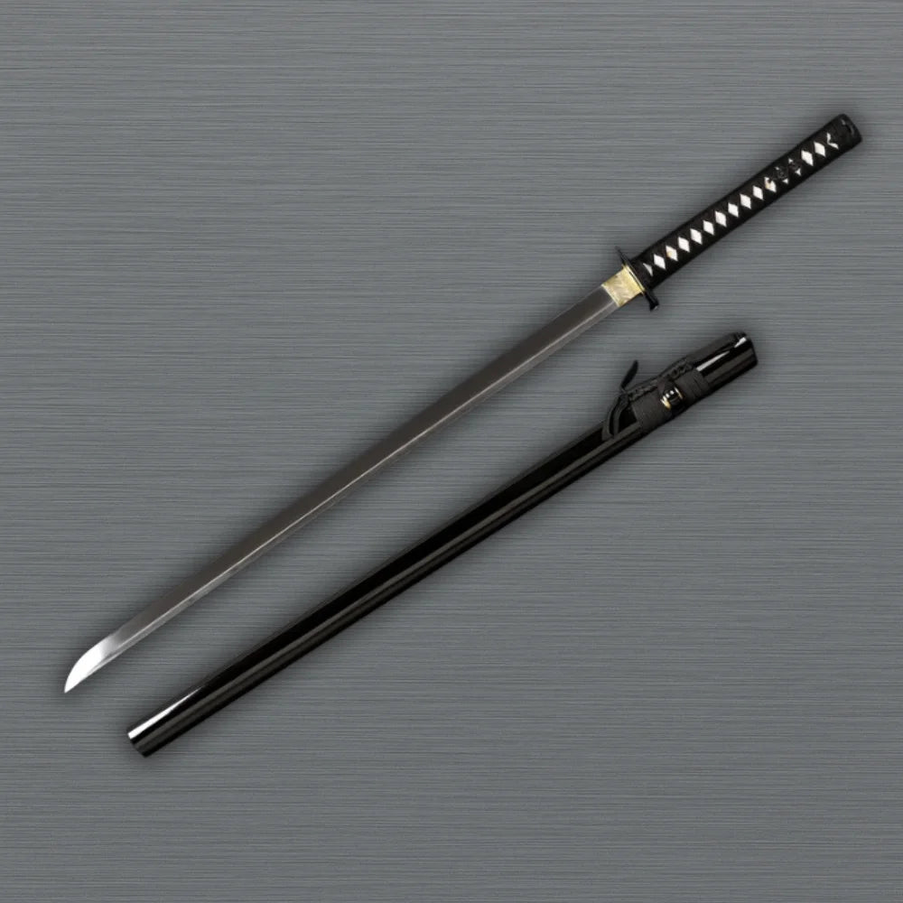 Japanese samurai ninja steel sword full view