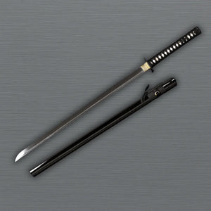 Japanese samurai ninja steel sword full view