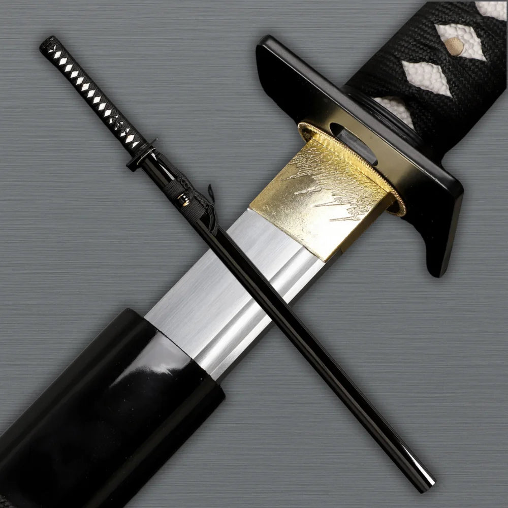 Traditional ninja sword with wrapped handle