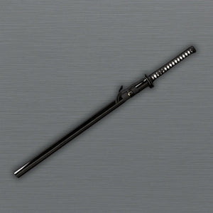 Samurai ninja sword with black scabbard