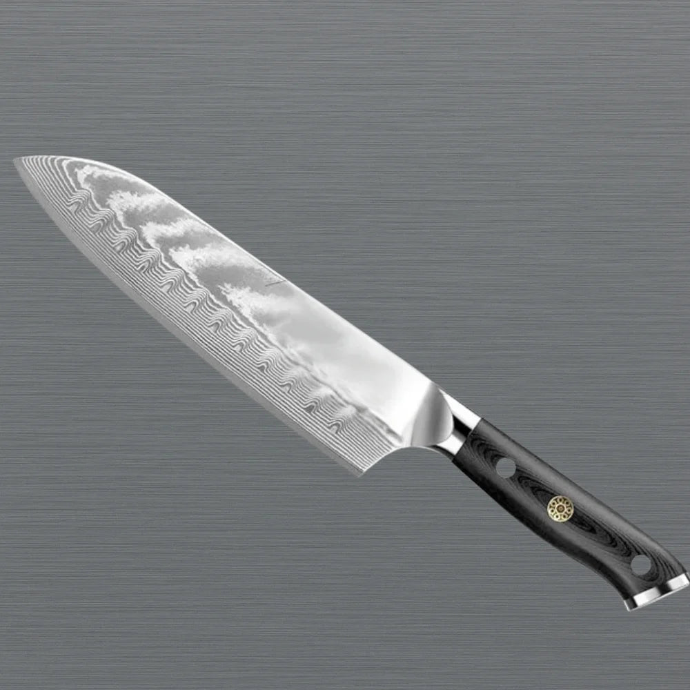 VG10 Steel 3-Piece Damascus Kitchen Knife Set with Gift Box