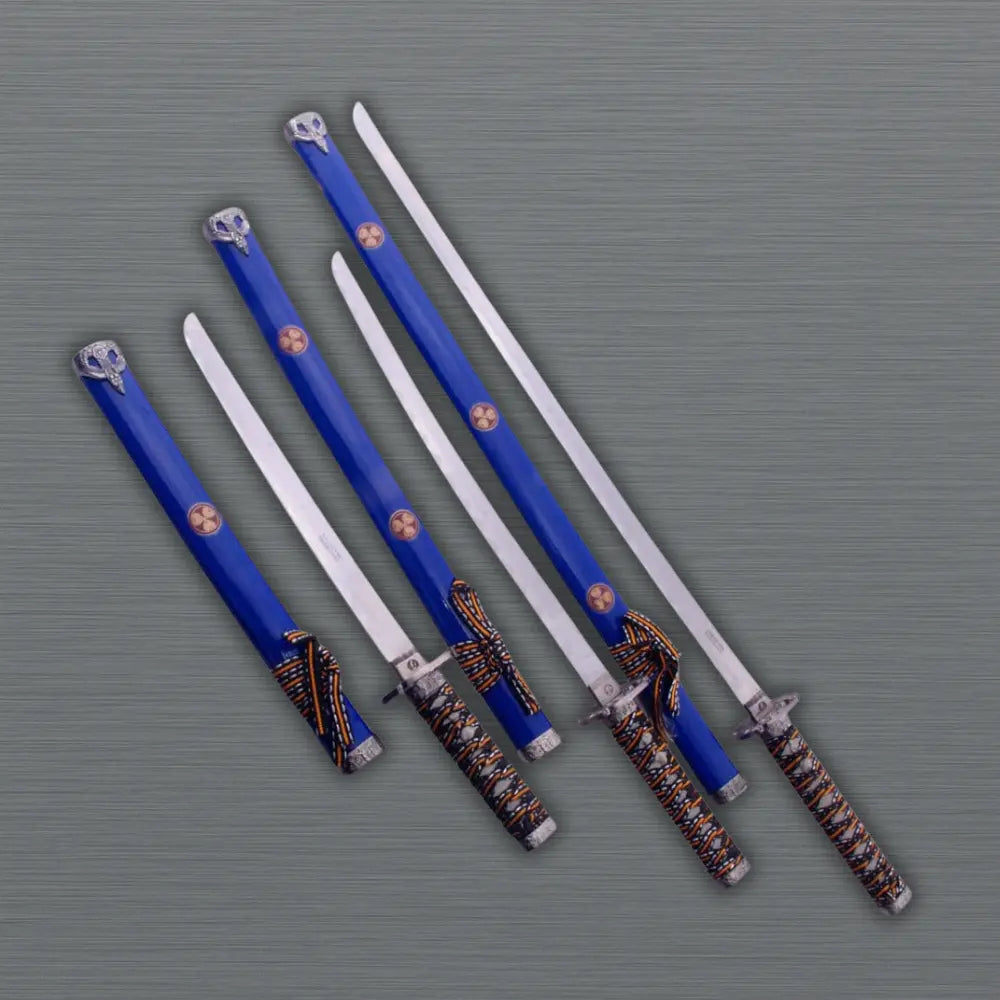 Ninja Symbol 3-piece Blue Samurai 
