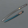 Real Japanese samurai sword steel katana full view