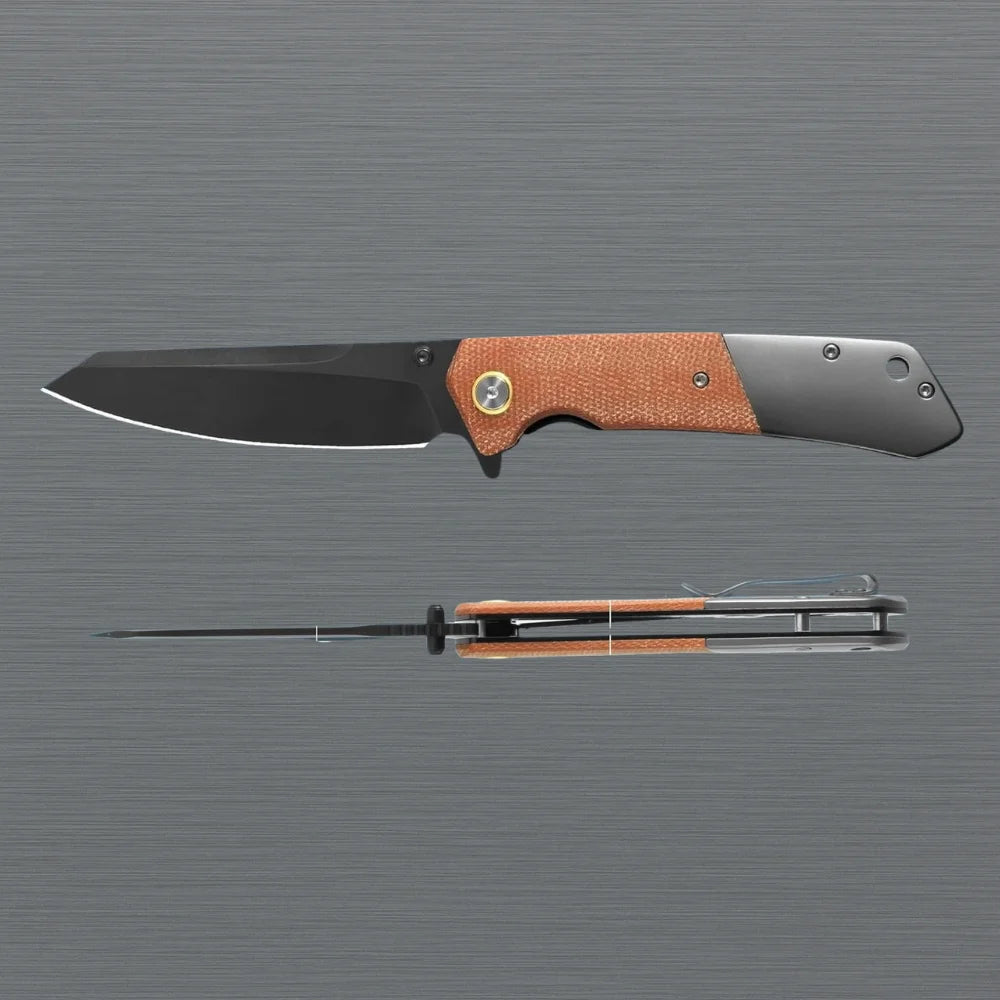 Sandvik Steel Folding Pocket Knife Micarta Handle