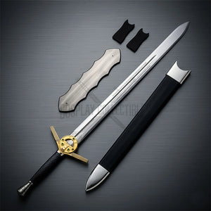 The Witcher Geralt Steel Sword Replica Stone Handle Edition