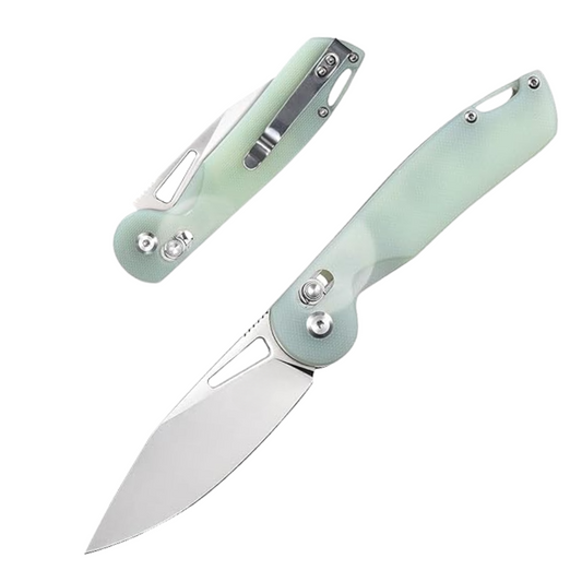 Folding Pocket 7.87" Knife D2 Steel Blade G10 Handle