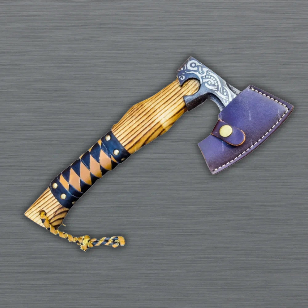 Valhalla Viking Throwing Axe front view