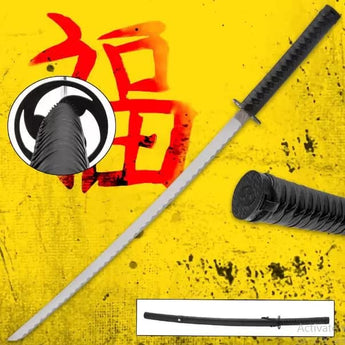 Black Gankyil Carboon Steel Katana Sword