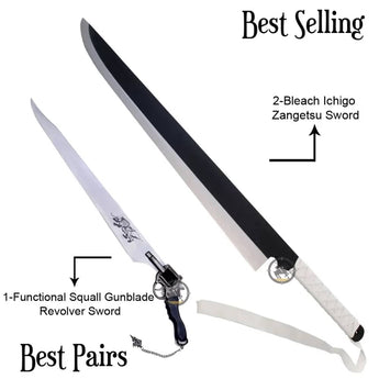 Functional Squall Gunblade & Anime Inspired Ichigo Shikai Sword