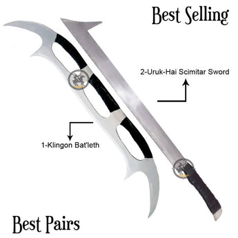 Klingon Bat’leth & Uruk-Hai Scimitar Sword