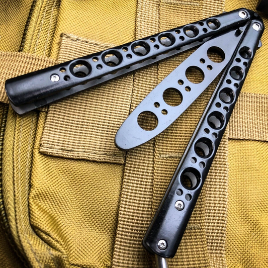 Butterfly Balisong Trainer 9" Knife Metal Dull Blade