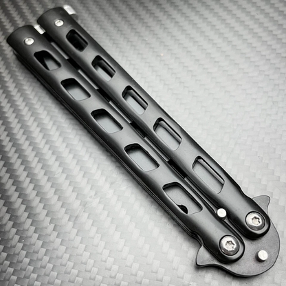Black Butterfly Balisong Trainer 8.5" Knife Dull Blade