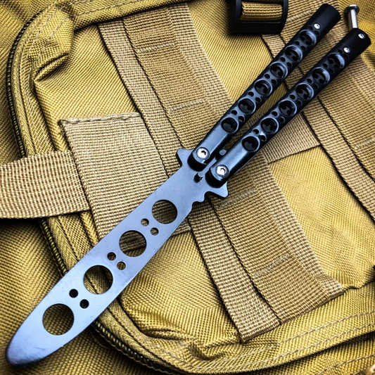Butterfly Balisong Trainer 9" Knife Metal Dull Blade